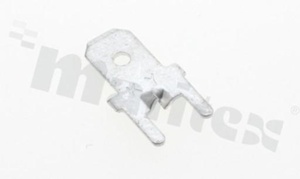 Konektor płaski; męski; 4.8mm; 0.5mm; pionowy; montaż: THT; cynowany