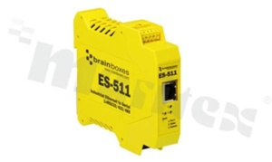 Industrial Ethernet to Serial 1xRS232/422/485; supply 5-30V DC; operating temperature -30+80 deg.C; DIN rail