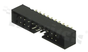 Złącze do PCB; w rastrze 2.00mm; 20-stykowe; montaż: THT; męskie; proste