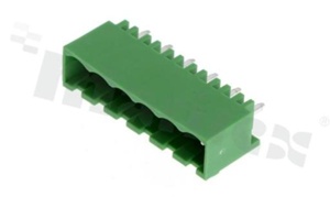 Listwa zaciskowa rozłączalna; w rastrze 5.00mm; 6-torowa; męska; pionowa; zabudowana; UL 300V/8A; TUV:250V/7A