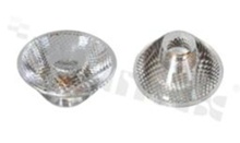Lens for LED high power; angle: 38 degrees ; Number of LEDs: 1; Dimensions: round 19.9mm; Height: 12.45mm; material: PMMA; PC; Fastening: glue