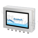 Full IP66 / IP69K fanless computer, stainless steel, 10.1", 1280x800, 500 nits, touch type: CTP, ARM Cortex-A8, RAM 4GB, VGA, 2xUSB, 2xCOM, LAN, operating temperature: -20 ... + 60st. C, power supply: 24V DC, VESA