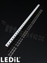 Odbłyśnik for LED; Number of LEDs: 28; Dimensions: 1140x40mm; Height: 20.2mm; meterial: PC; Fastening: pin; screw; clips