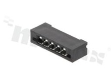 Non-ZIF connector for FFC/FPC; pitch 2.54mm; 5-contacts; THT; top entry