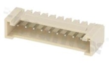 Header for PCB; pitch 2.00mm; 10-contacts; THT; male; top entry