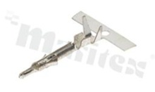 Metal terminal; male; for HR4141A housings; for cable AWG#26-22