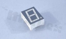 7-Seg. LED Display; 1 digit; blue super-bright; 0.80" (20.4mm); 20x27.7mm; CC; E/black; diffus; RoHS/120pcs