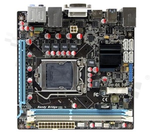 Komputerowa płyta główna EMX-H61; Mini ITX Motherboard; Intel LGA1155 Socket SupportsCore i7/ i5/i3; Pentium/Celeron; VGA; DVI-D; HDMI; 2 Gigabit Ethernet; 1 x Mini PCIe; 1 x PCIex16; 4 SATA II; 2 USB 3.0; 8 USB 2.0