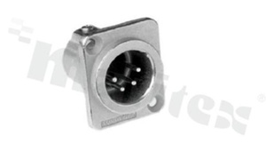 Gniazdo AC4MDZ; typ XLR na panel; 4 piny; 19A; 133V