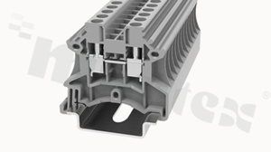 Złącze na szynę DIN z zaciskiem śrubowym;1 polowe; na kabel 0.5-4m2; AWG 22-11; 1000V 32A; zielone