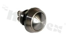 Push button switch; monostable; 12mm; screw terminals; stainless steel; IP65