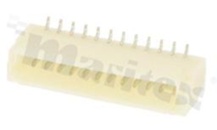 Header for PCB; pitch 1.00mm; 12-contacts; SMD; male; top entry; 50V/1A