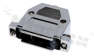 Cover for 25-pole D-Sub connector, metallized