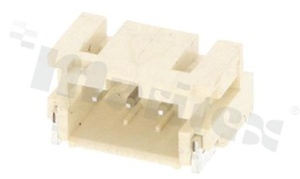 Header for PCB; pitch 2.00mm; 3-contacts; SMD; male; side entry;250V/2A