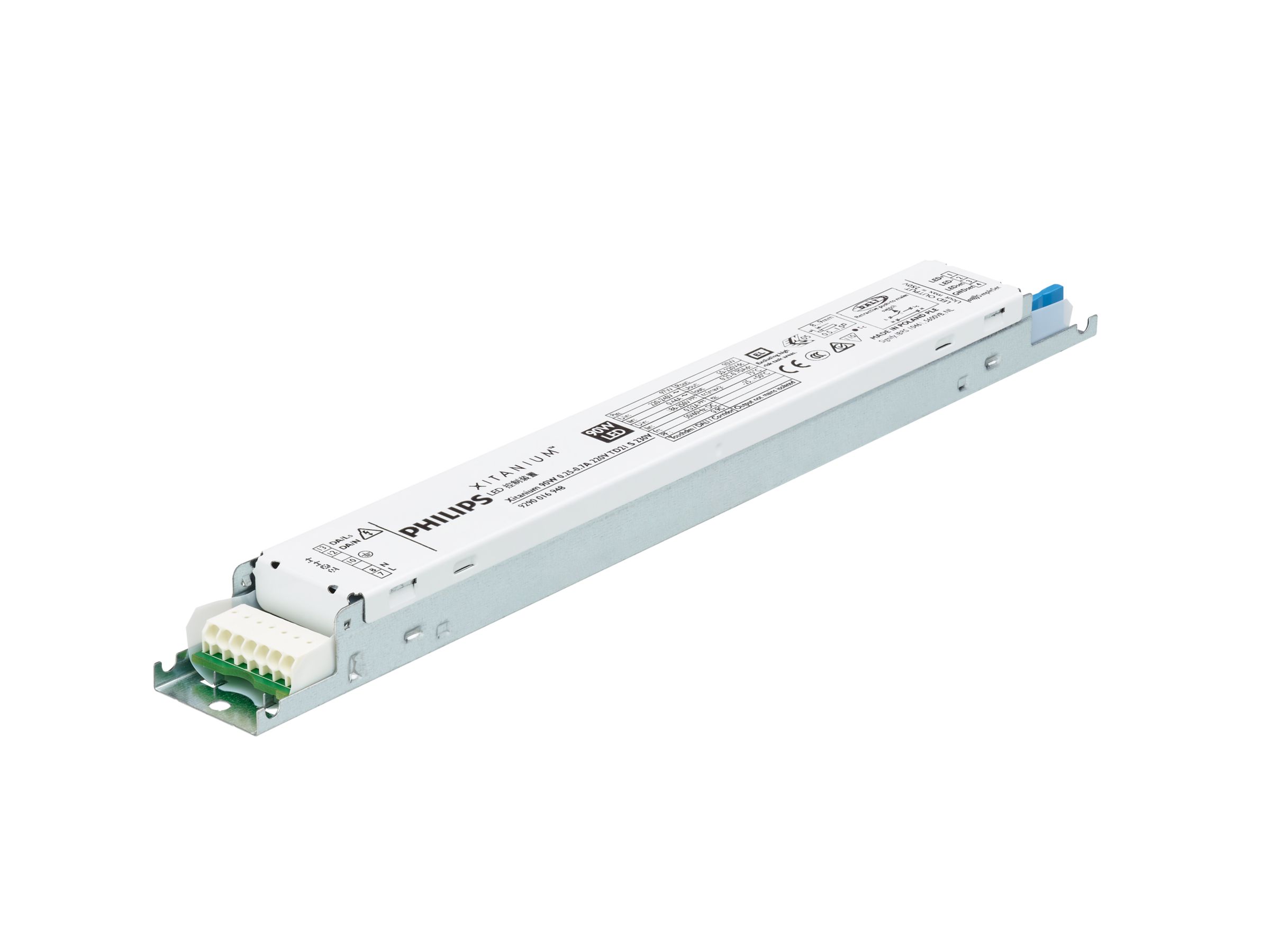 Power supply; LED; DALI; 90W; 50-220V; 0.25-0.7A; 220-240VAC; 186-250VDC; IP20