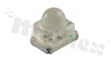 Dioda LED PLLC2 3528; niebieska; 464-476nm; 1170-3600 mcd/20mA; soczewka wypukła water clear; 30 stopni; 3.5 x 3.0 x 3.6 mm