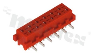 Low profile PCB connector; pitch 1.27mm; 12-contacts; SMD; female; top entry