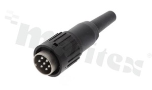 Male Plug C091; 7 pins; straight; for wire; 5A; solder; IP40