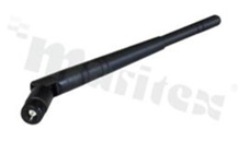 Antena; prętowa łamana; GSM; 900-1800MHz; 3.0dBi; VSWR<2.5; liniowa; dookólna; SMA; przykręcana; fi13x137mm; czarny