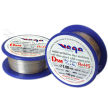 Silver coated copper wire; diameter 1.00mm; SWG 19; -40+105 deg.C; 14m; 100g.