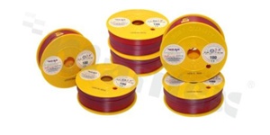 Przewód pojedynczy LGY/H05V-K; z wielodrutową miedzianą żyłą; czerwony/fioletowy; przekrój 0.75mm2; AWG 18; 500V; -40+105 st.C; 100m.