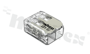 COMPACT installation connector; 2-track; for all types of cables; max. 4mm2; for Ex e applications; transparent; UL: 20A/440V