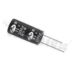 Electrolytic capacitor; 47uF; 25V; 85deg.C; 6.3x7 r=2.5mm; 20%; 2000h