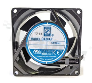 Wentylator; AC; 115V; 80x80x38mm; 28/33CFM; 2700/3200RPM; 33.6/35.3dBA.