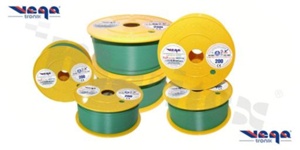 Single wire LGY/H05V-K; with copper multi-strand; light green; cross section 0.35mm2; AWG 22; 500V; -40+105 deg.C; 200m.