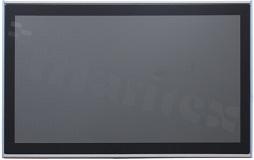 Panel mount display 21.5"; 16:9; IP54 front; touch type: CTP; 16.7M colors; 1920x1080; brightness 250 nits; contrast 1000:1; viewing angle 170/160; VGA; DVI-D; HDMI; operating temp. 0+50 C; power supply 12V DC lub 230V AC; VESA