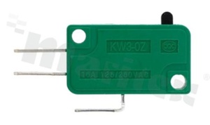 Micro switch with button; SPDT; terminals; 16A