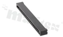 Non-ZIF connector for FFC/FPC; pitch 2.54mm; 20-contacts; THT; top entry