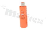Connector power heavy duty power; 8.0mm plug EMI&HVIL; orange; 120keyway