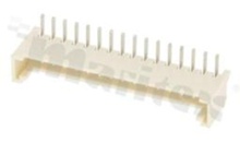 Header for PCB; pitch 2.00mm; 16-contacts; THT; male; side entry