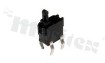 Przełącznik Tact Switch; THT; wymiary korpusu 4.9x4.9; h=5mm; detector; o sile nacisku 40gf; przycisk prostokątny