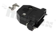 Plastic hood for 15-pole D-Sub connector; black