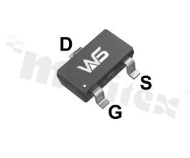 Transistor: N-MOSFET; unipolar;30V; 5.3A; 30mohm; 1.5W; -55+150 st.C; SMD; SOT23-3L