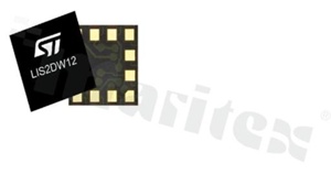 Układ Scalony Akcelerometr Cyfrowy; I2C/SPI interfejs; 16bit; 3 osie; wysokiej szybkości; 400kHz/10MHz; 1.6-3.6V; -40+85 st.C; SMD; LGA12(2x2x0.7mm)