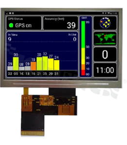 Wyświetlacz TFT; LCD 4.3"; cyfrowy; IPS; 480xRGBx272; transmisyjny; normalnie czarny; kąt patrzenia dowolny; driver SC7283; kontrast typ. 800:1; jasność 700 cd/m2