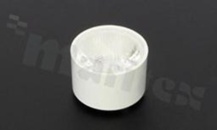 Soczewka do diod LED high power; kąt rozsyłu: 32 stopni FWHM; ilość diod: 1; rozmiar: okrąg 17mm; wysokość: 10.5mm; rodzaj materiału: PMMA; PC; sposób mocowania: klej