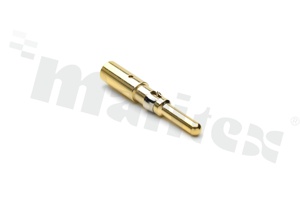 Connector power heavy duty power; pin contact 2.5mm; GOLD FLASH PLATED