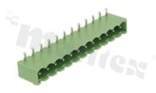 Listwa zaciskowa rozłączalna; w rastrze 5.08mm; 12-torowa; męska; kątowa; zabudowana; UL 300V/8A; TUV:250V/7A