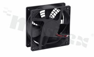 Wentylator; DC; 4.08m3/min; 0.60A; 14.0-27.6VDC; 14.40W; 3500RPM; 53dBA; 24 AWG; plastik; -10+70 st.C; 262g; 120x120x38mm