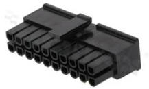 Korpus złącza kablowego; w rastrze 3.00mm; 20-stykowego [2x10]; żeńskie; dwurzędowe; na przewód AWG#20-24; 250V/5A