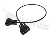 D-Sub Cable; 9-pin; male; shielded; double-sided; terminated with 0.76m cable; LSZH wire