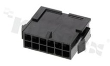 Korpus złącza kablowego; w rastrze 3.00mm; 12-stykowego [2x6]; męskie; dwurzędowe; na przewód AWG#20-24; 250V/5A
