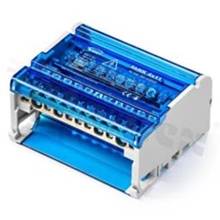 Modułowy blok rozdzielczy na szyne DIN;szary; czterobiegunowy;7x6 mm2, 2x25 mm2, 2x35 mm2) ;500V ;125A
