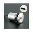 STEREO socket; female; mounting hole 22mm; connection to STEREO male plug; cable length 150cm; silver; aluminium alloy.