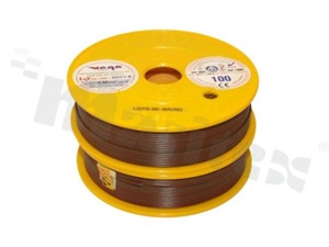 Przewód pojedynczy LGY/H05V-K; z wielodrutową miedzianą żyłą; brązowy/czerwony; przekrój 0.50mm2; AWG 20; 500V; -40+105 st.C; 100m.