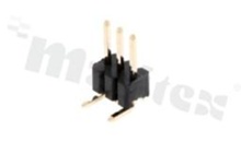 Pin Header; pitch 1.27mm; 1x3 pins; assembly: SMT; male; vertical; single row